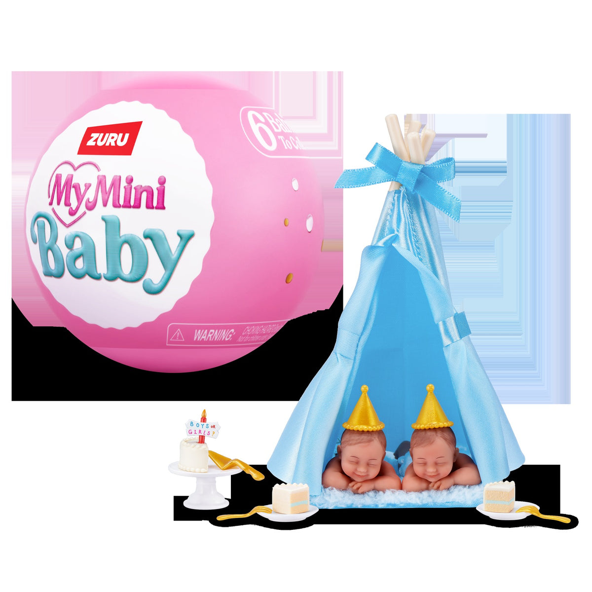ZURU 5 SURPRISE- Mini Baby Afmæli sería 1