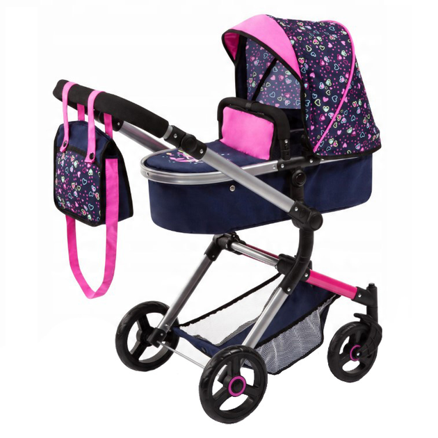 Dúkkuvagn /kerra NEO VARIO Blár með bleiku