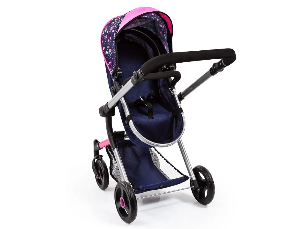 Dúkkuvagn /kerra NEO VARIO Blár með bleiku