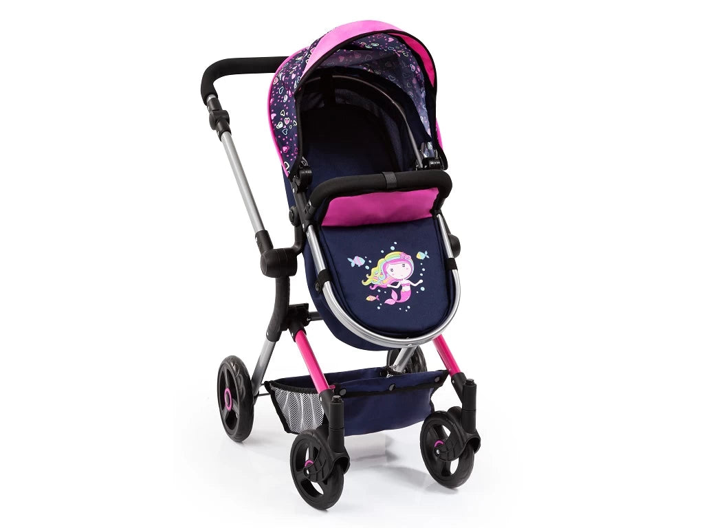 Dúkkuvagn /kerra NEO VARIO Blár með bleiku
