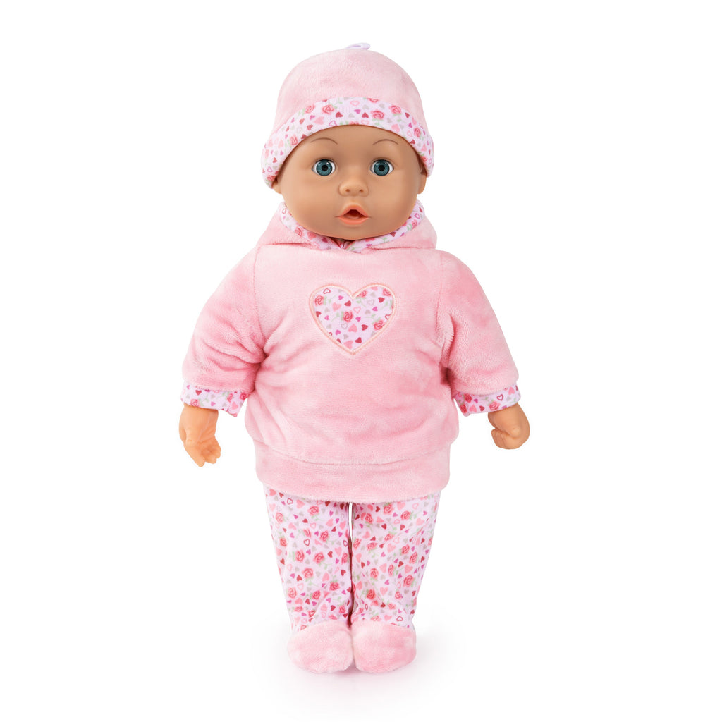 First Word Baby 38cm Ljósbleik föt