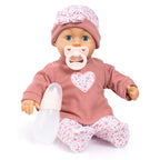 First Word Baby 38cm  Dökkbleik föt