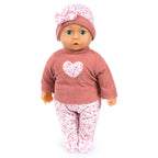 First Word Baby 38cm  Dökkbleik föt