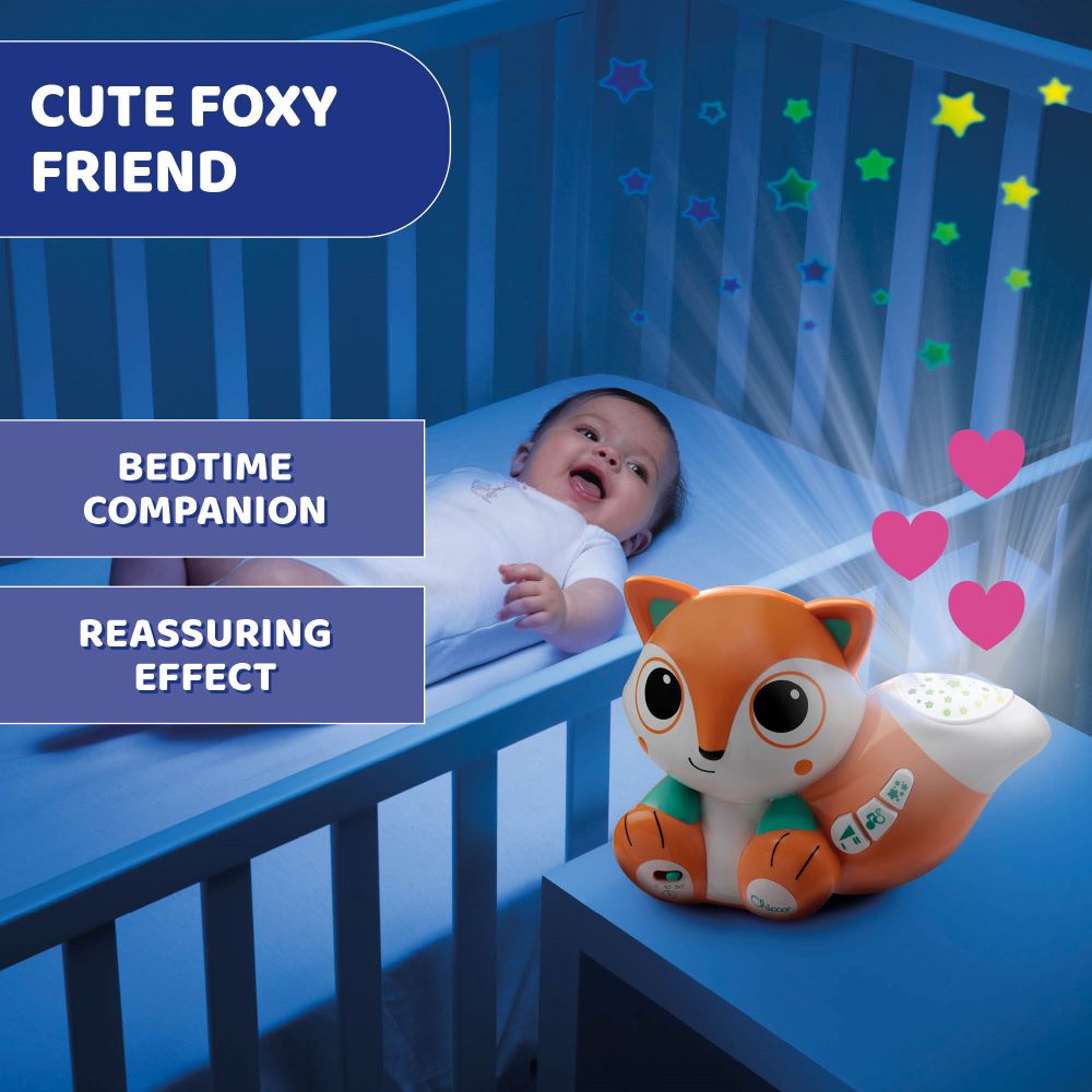Chicco Foxy refur spiladós og skjávarpi