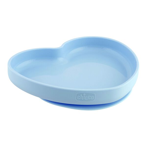 Chicco Silicone Hjarta laga diskur blár
