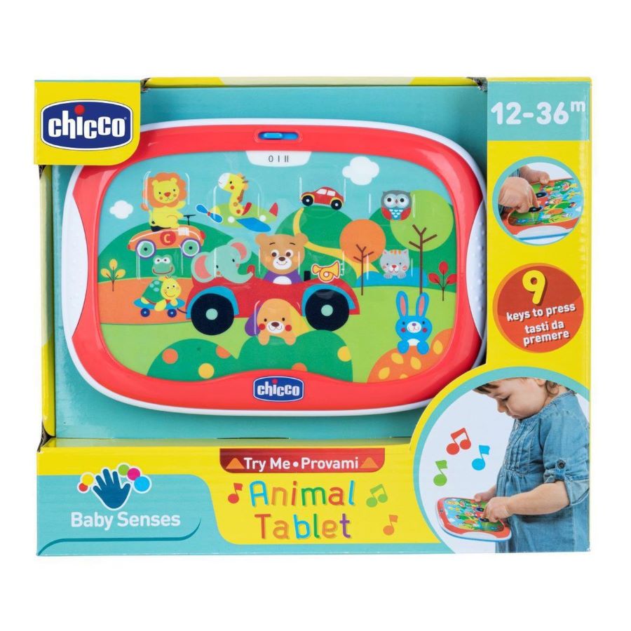 Chicco tafla með dýra-og bílahljóðum