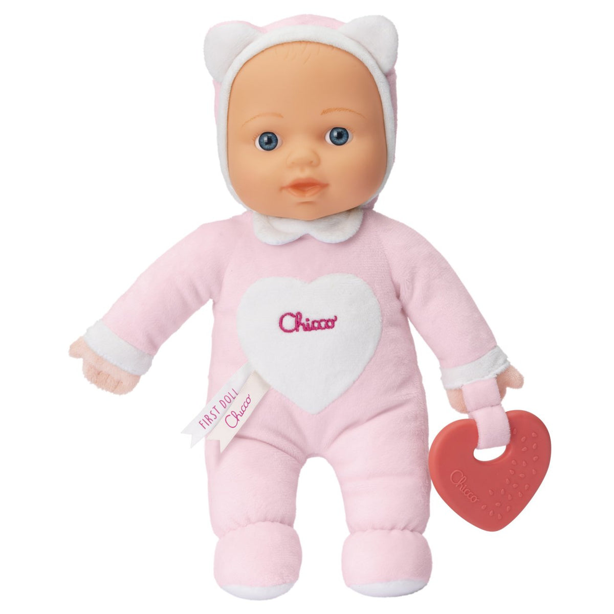 Chicco dúkka m tannhring  bleik