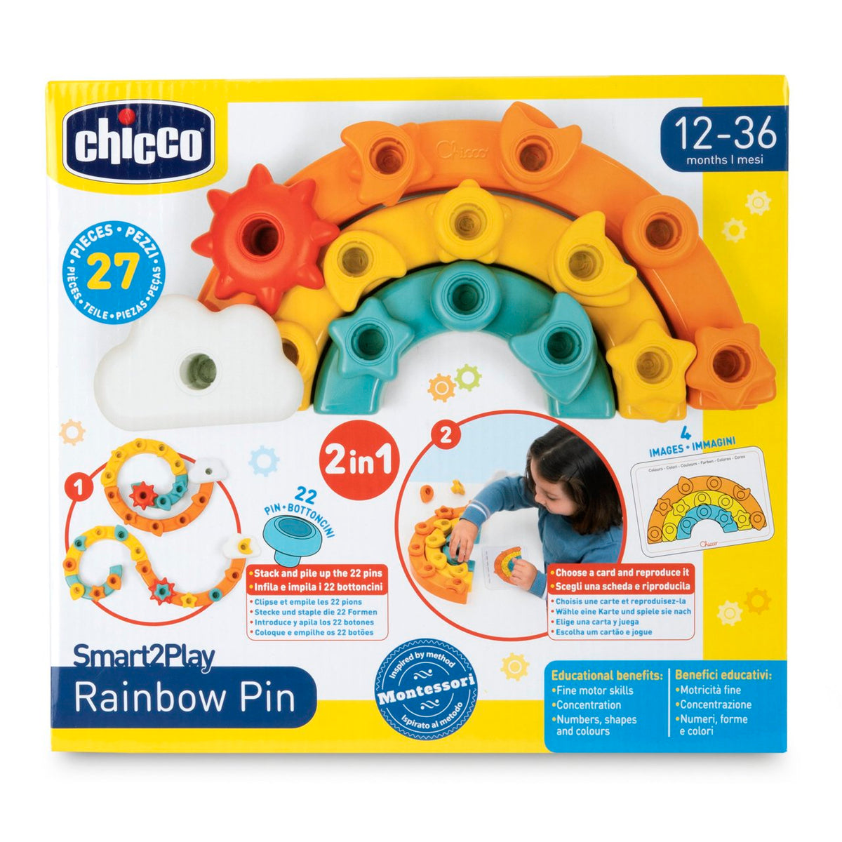 Chicco Regnboga Pinnar
