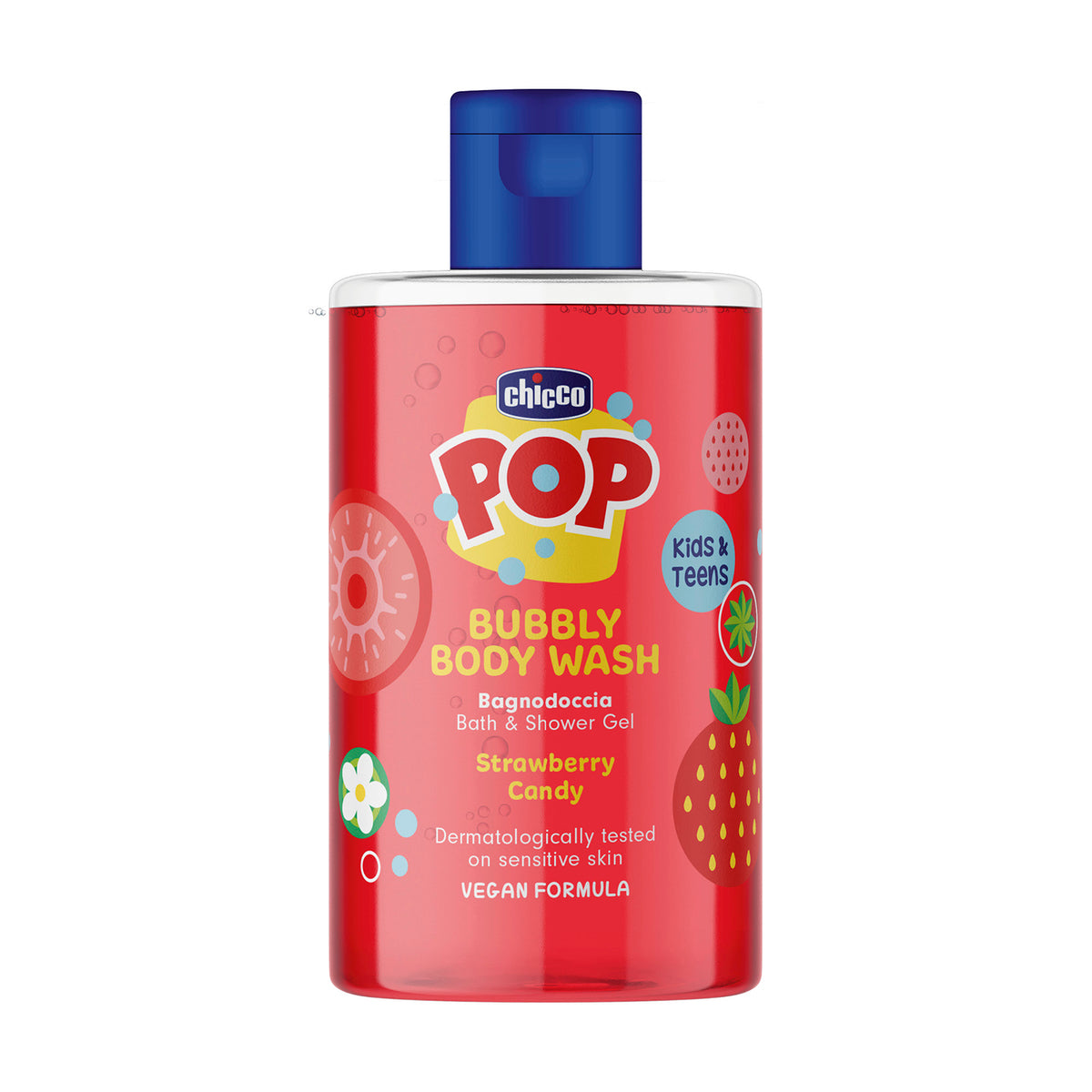 Chicco POP Freyðibað/body sápa JARÐARBER 300ML