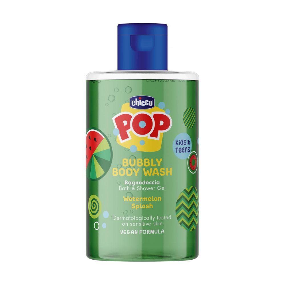 Chicco POP BUBBLY BODY WASH VATNSMELÓNA SPLASH 300ML