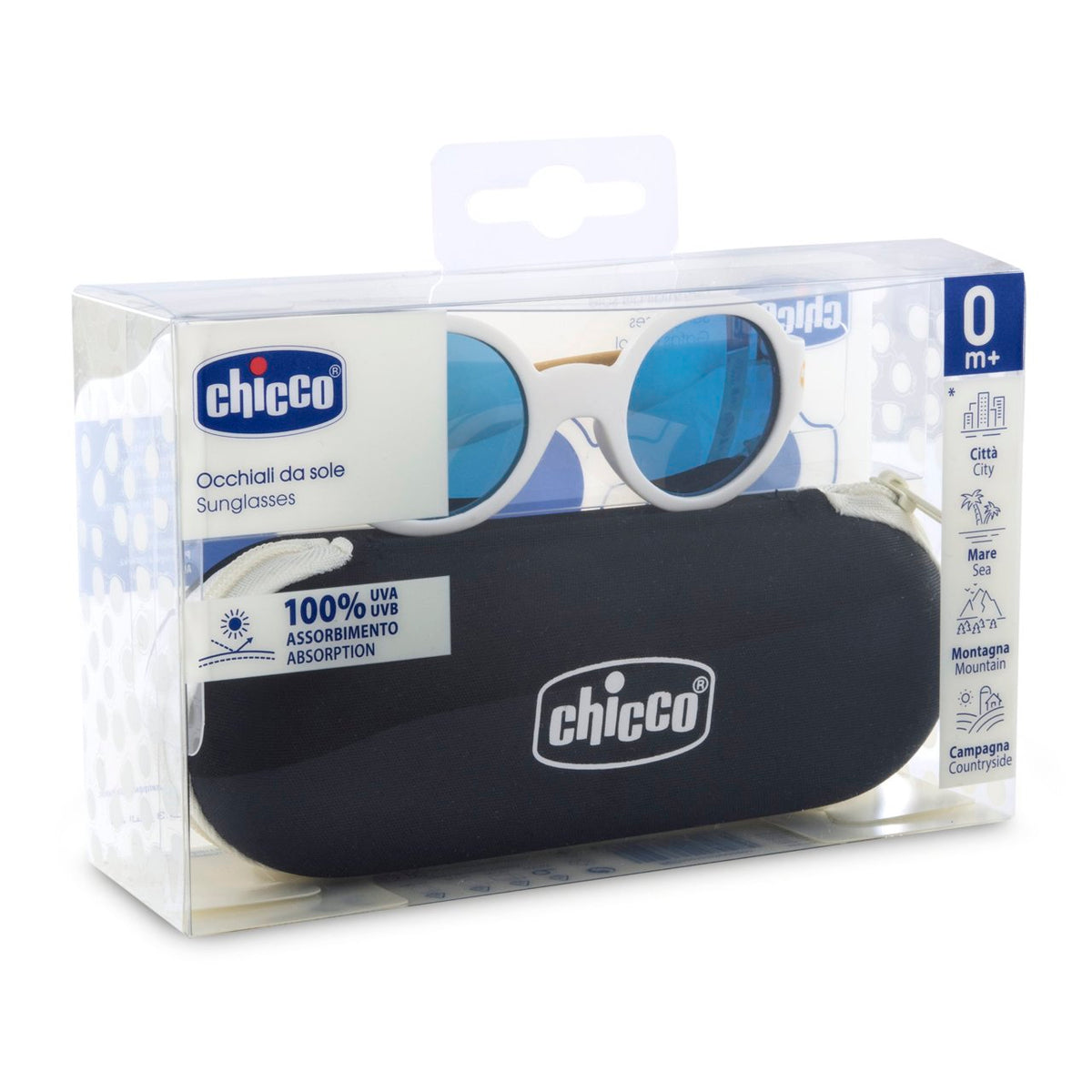 Chicco sólgleraugu 0 mánaða gyllt
