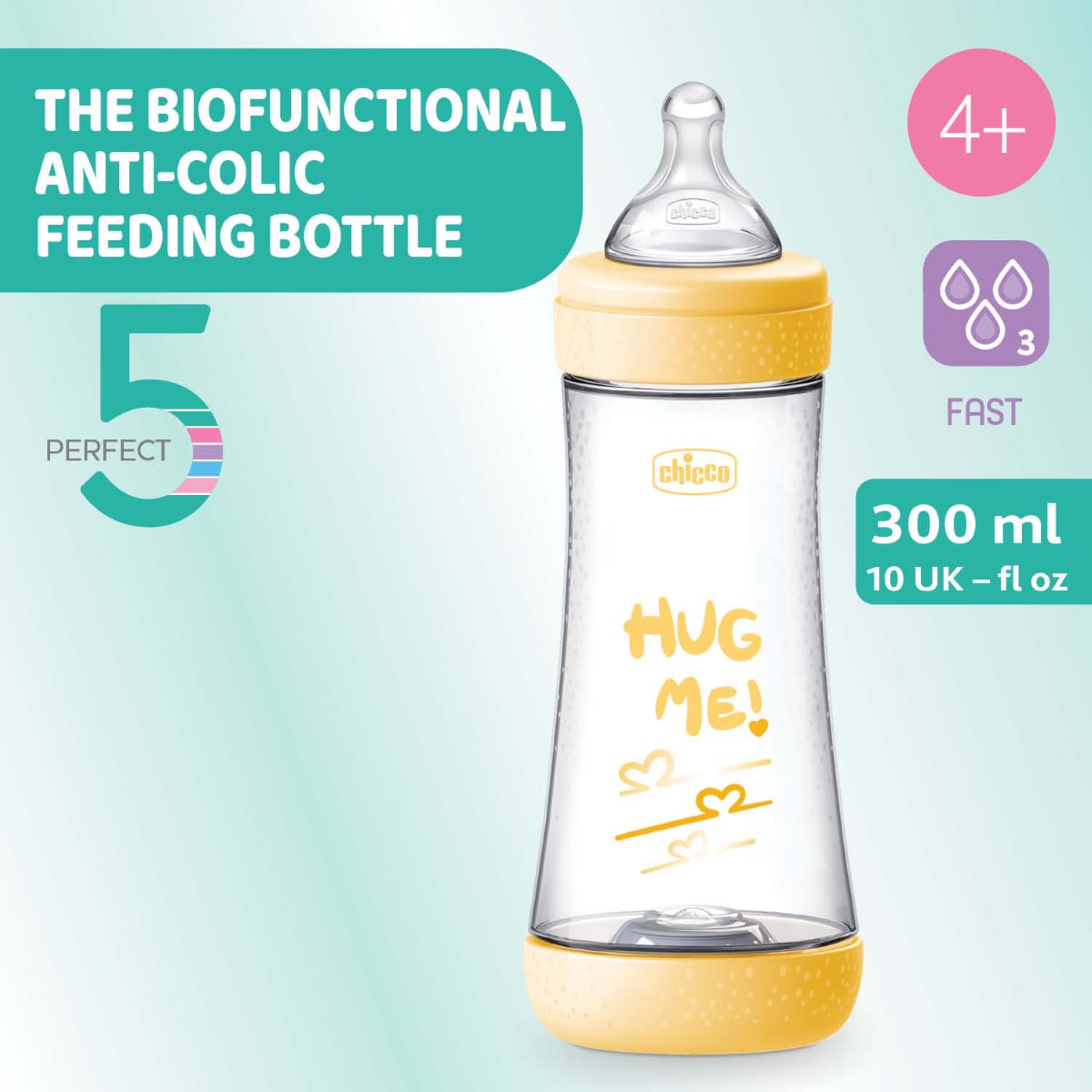 Chicco Perfect5 300ml peli Neutral