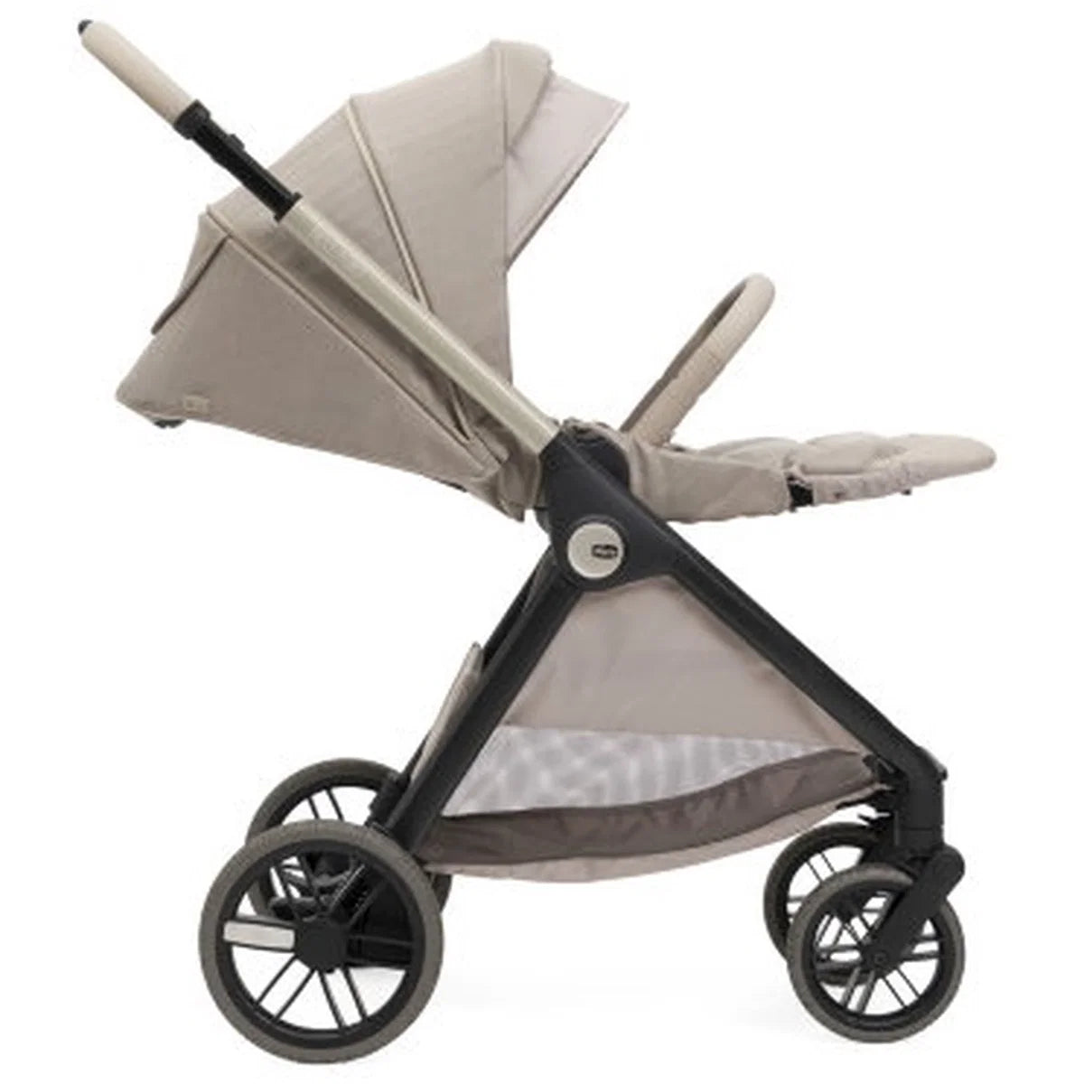 Chicco Bellagio Primo kerra með vagnstykki Como lake með Chicco Kory bílstól og 360 gráðu isofix base