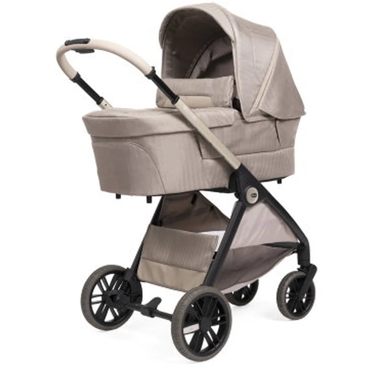 Chicco Bellagio Primo kerra með vagnstykki Como lake með Chicco Kory bílstól og 360 gráðu isofix base
