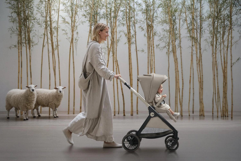 Chicco Bellagio Primo kerra með vagnstykki Como lake með Chicco Kory bílstól og 360 gráðu isofix base