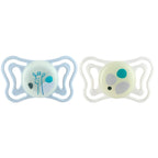 Chicco Glow in the dark snuð 2-6M 2 í pakka