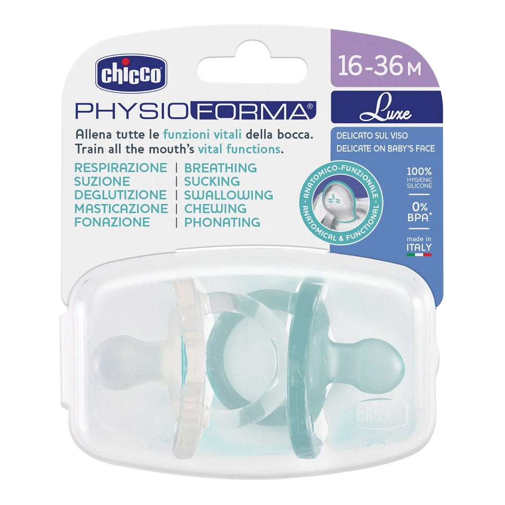 Chicco PH Soft LUXE 16mán + 2 stk glær/blá