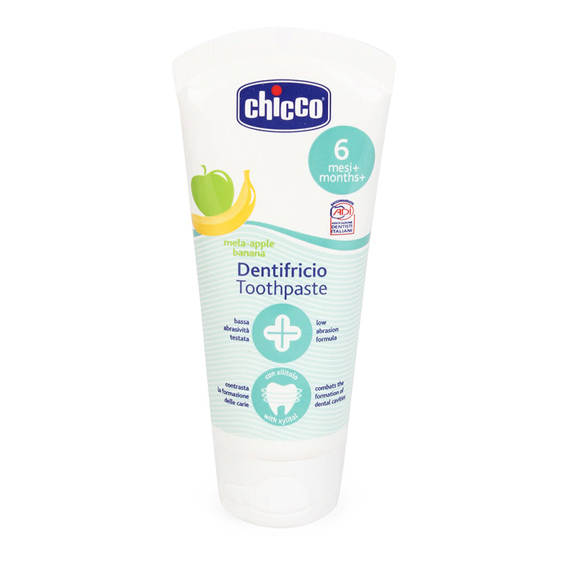 Chicco tannkrem epli/banan m flúor 50ml