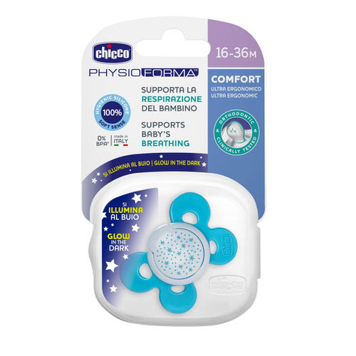 Chicco Physio Comf snuð 6-16 blá 1stk