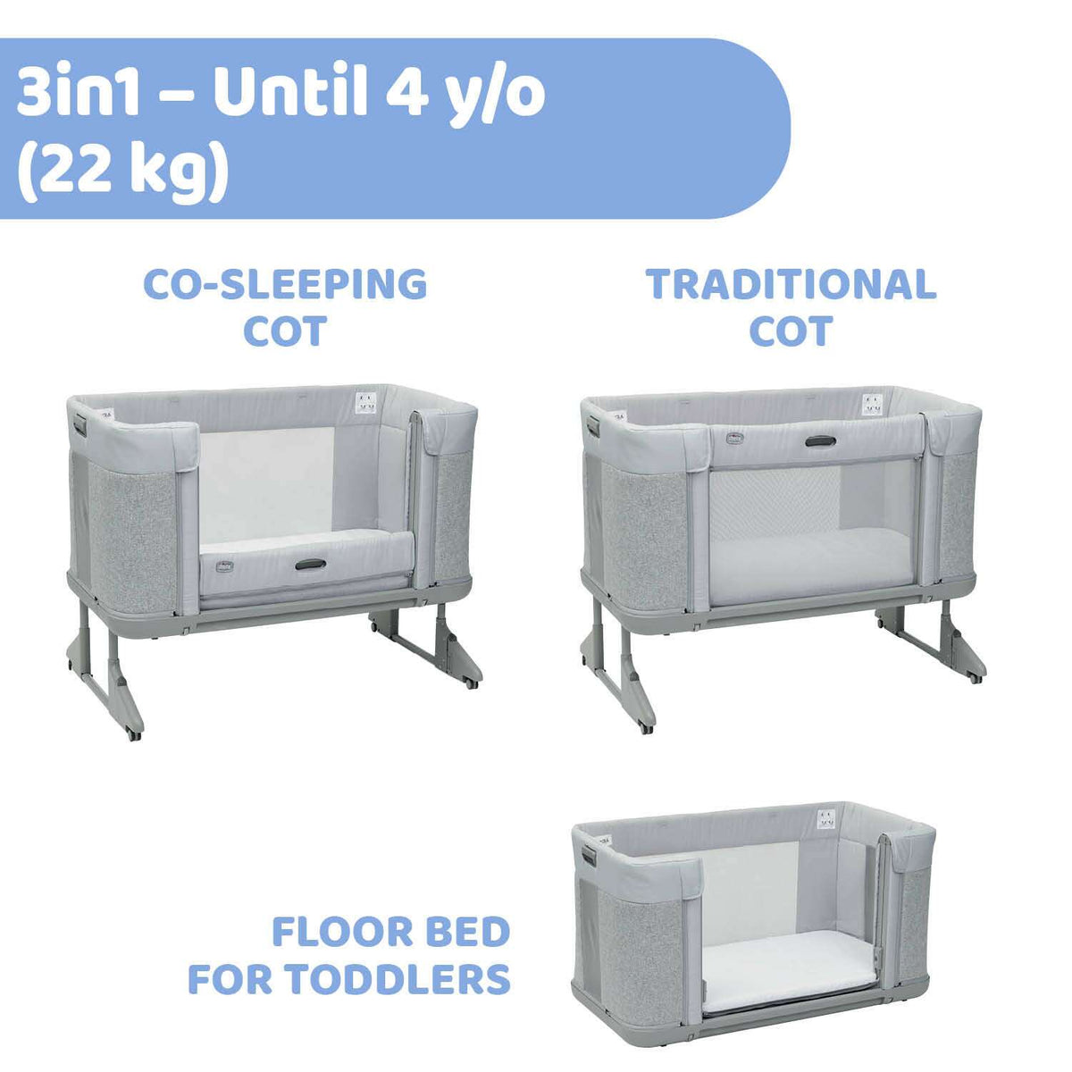 Chicco Next2Me Forever Ash Grey