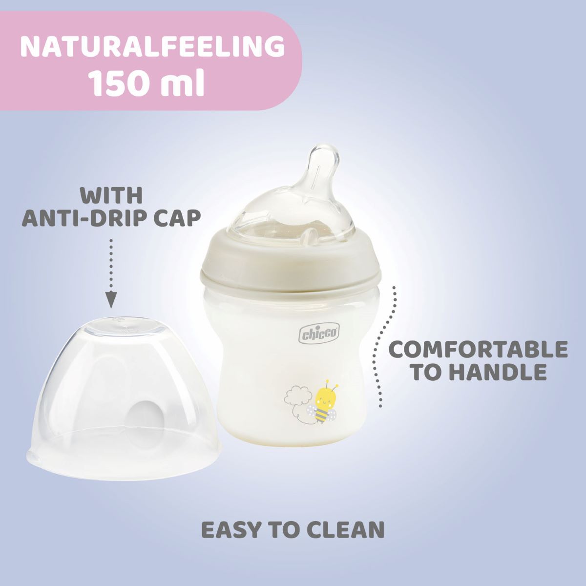 Chicco Natural Feeling UNI 150ml +0mán