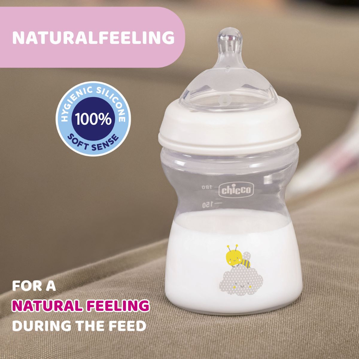 Chicco Natural Feeling UNI 240ml +0mán