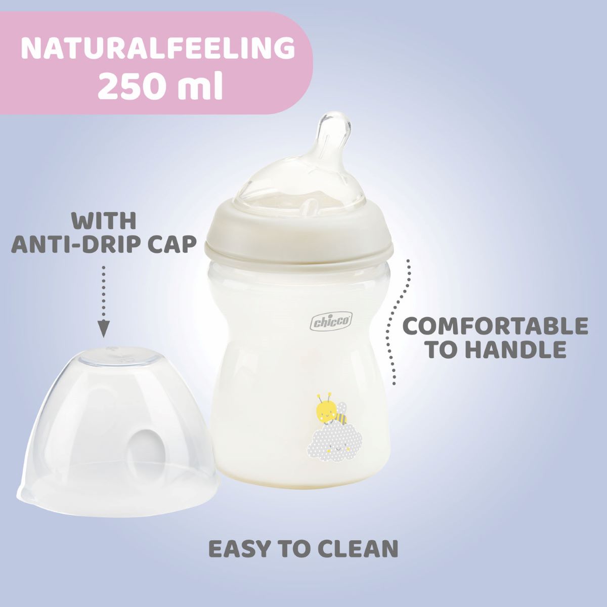 Chicco Natural Feeling UNI 240ml +0mán