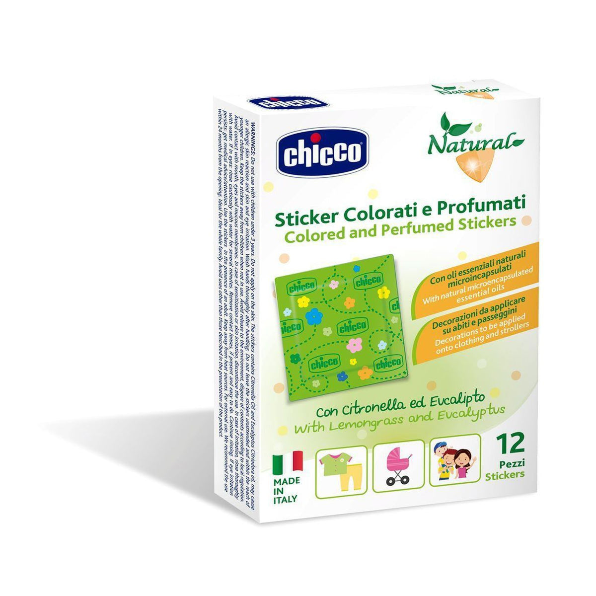 Chicco flugnafælu límmiðar 12 stk