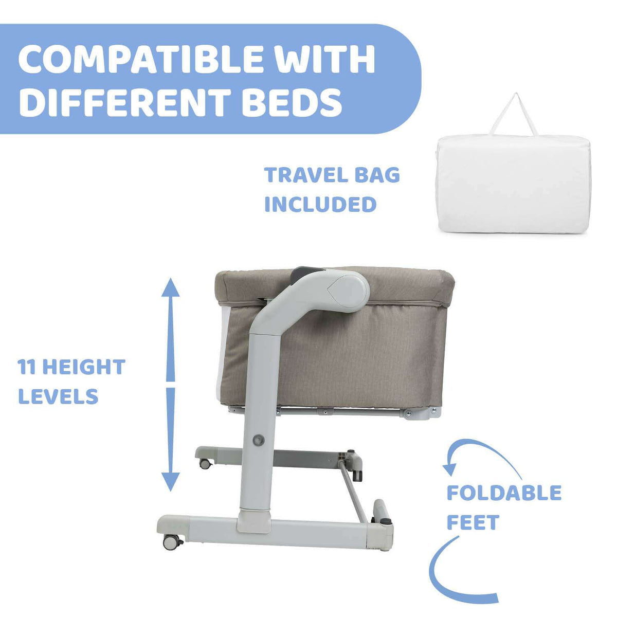 Chicco Next2Me Magic Evo- Beige