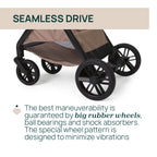 4-1 Chicco Bellagio kerra, vagnstykki CARMEL -First Recline bílstóll og 360 isofix base