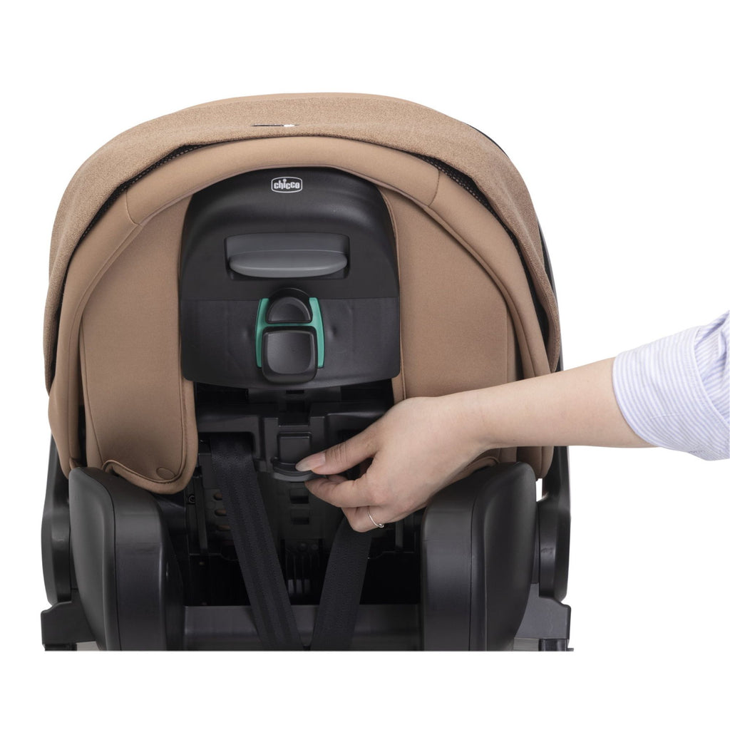 4-1 Chicco Bellagio kerra, vagnstykki CARMEL -First Recline bílstóll og 360 isofix base