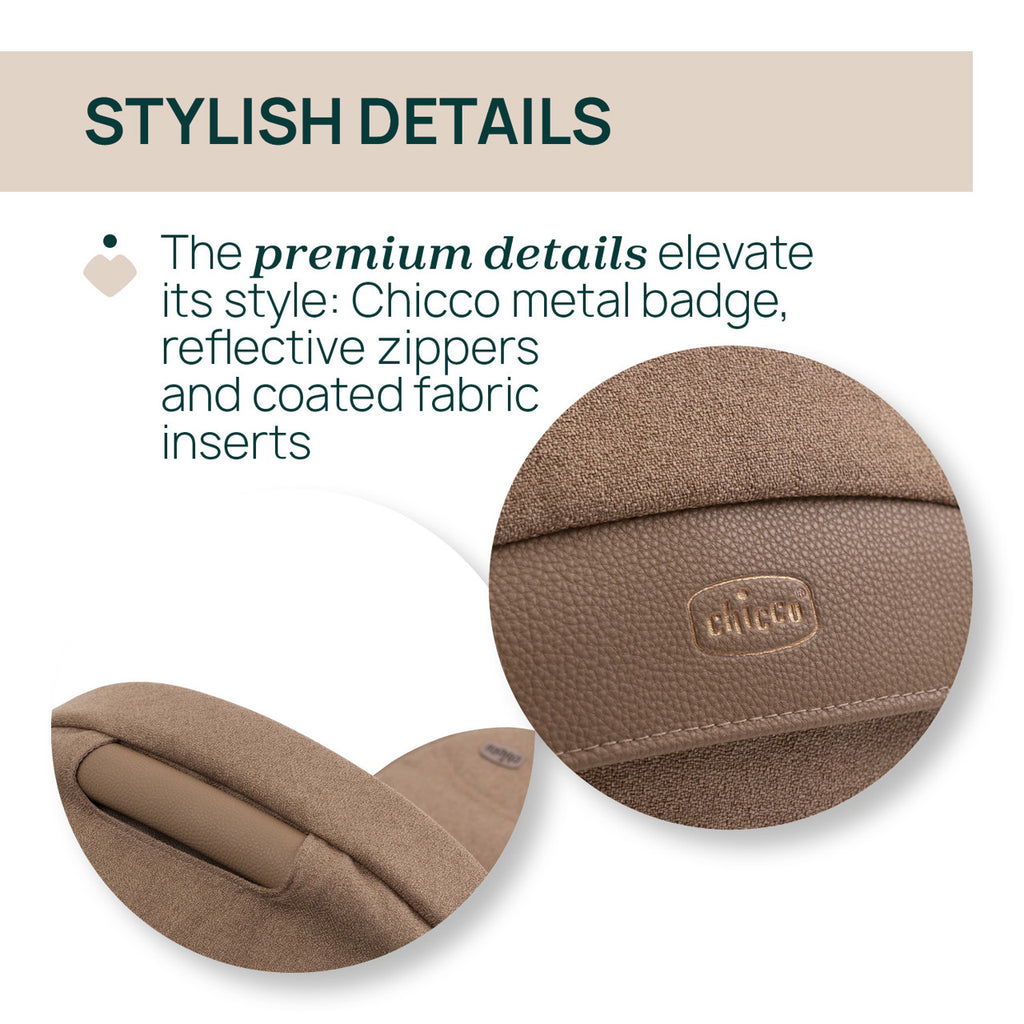 4-1 Chicco Bellagio kerra, vagnstykki CARMEL -First Recline bílstóll og 360 isofix base