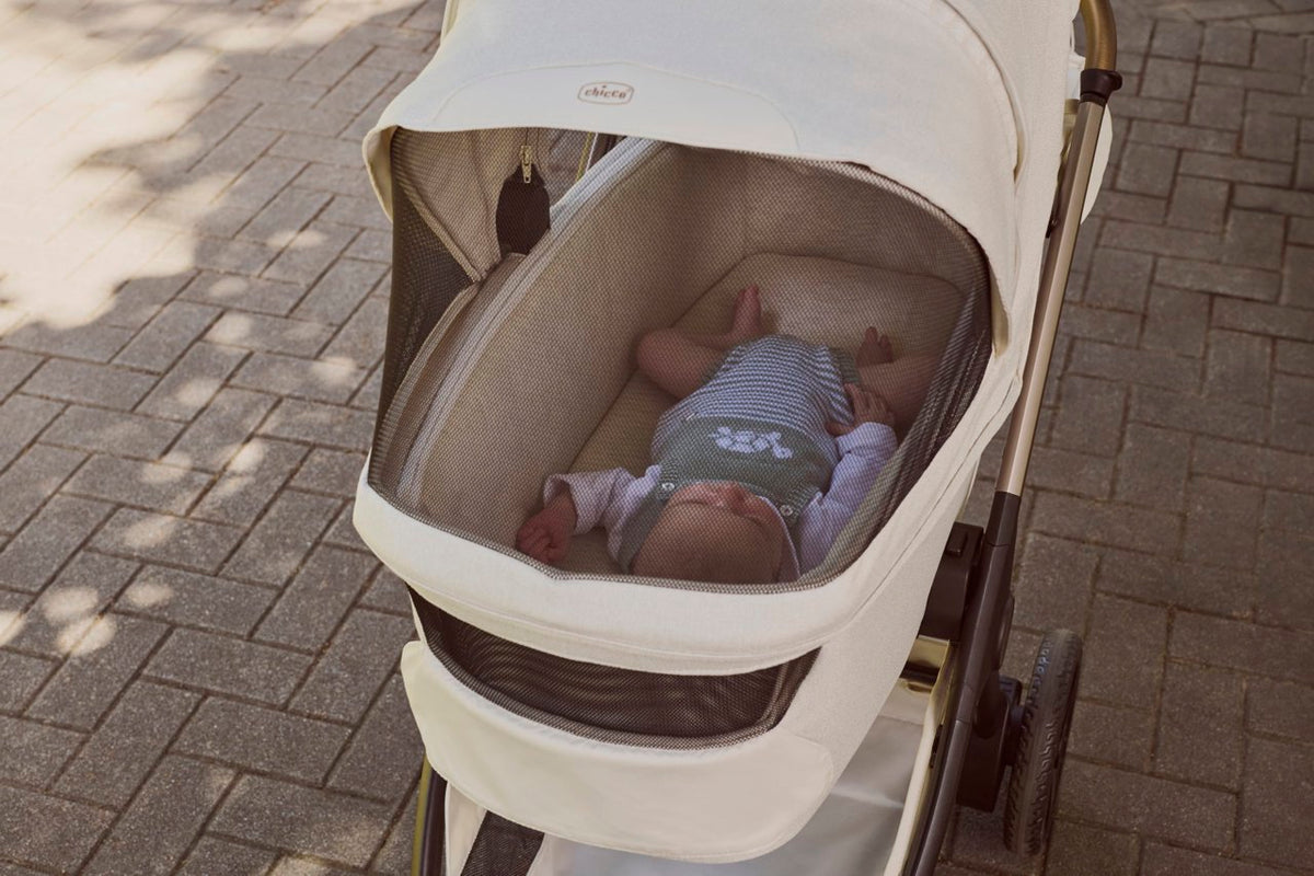 4-1 Chicco Bellagio kerra, vagnstykki CARMEL 0-22kg - Kory bílstóll og 360 isofix base