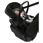 Chicco Bellagio kerra  með vagnstykki Svört 0-22kg - First recline bílstóll og 360 isofix base