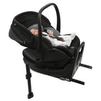 Chicco Bellagio kerra  með vagnstykki Svört 0-22kg - First recline bílstóll og 360 isofix base