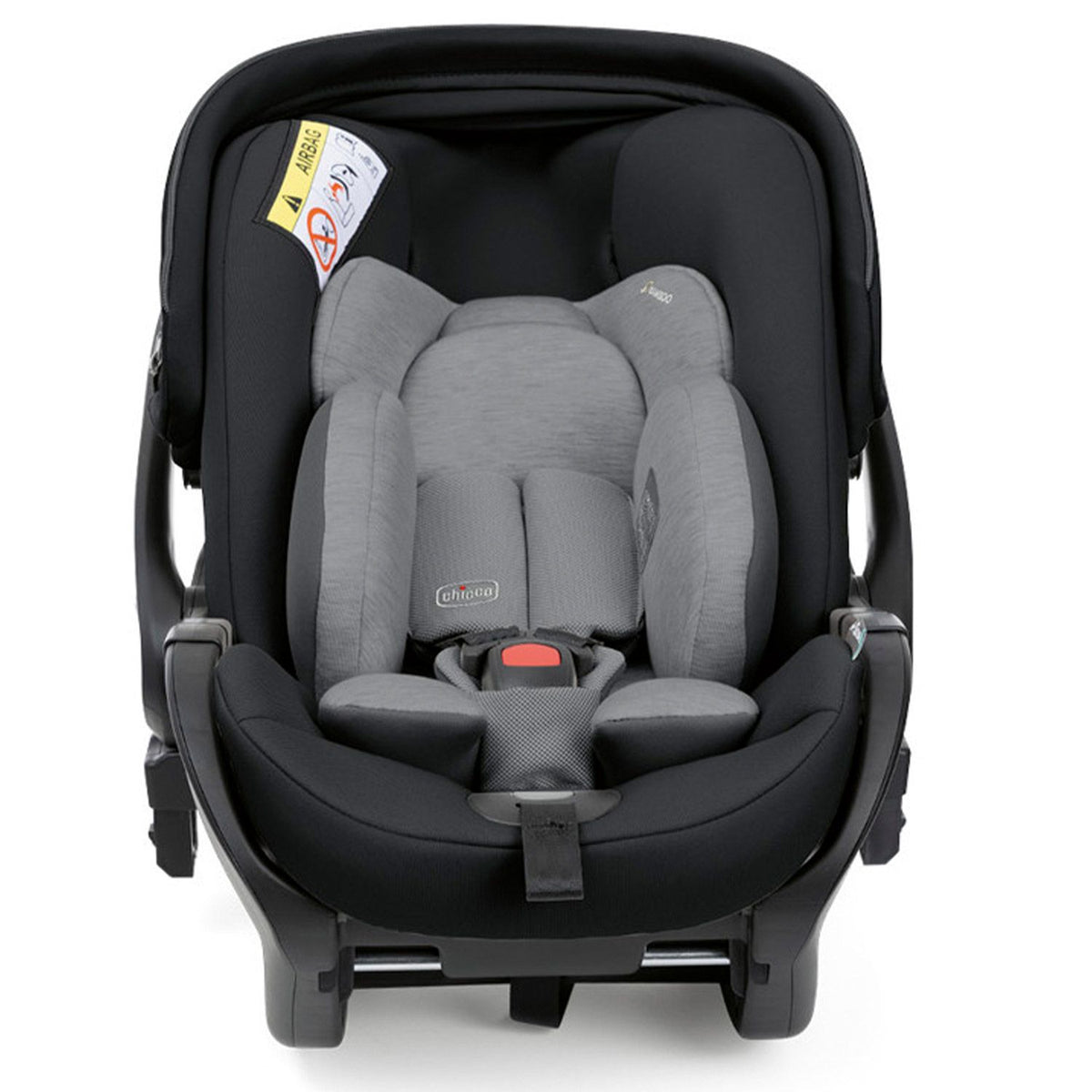Chicco Bellagio kerra  með vagnstykki Svört 0-22kg - First recline bílstóll og 360 isofix base