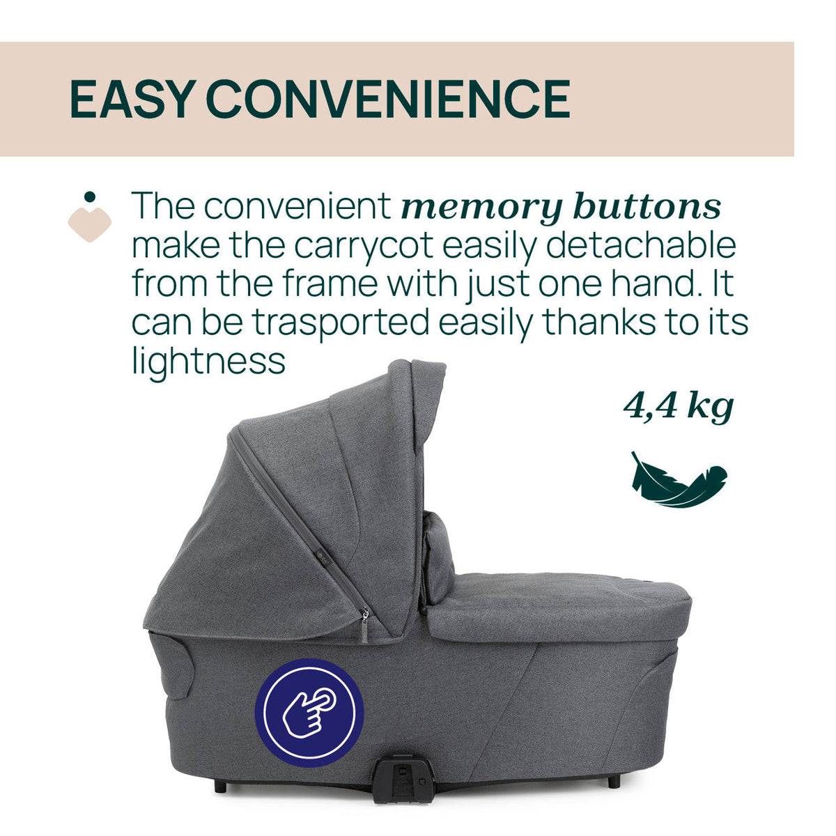 Chicco Flexi Black Satin burðarrúm
