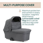 Chicco Bellagio kerra  með vagnstykki Svört 0-22kg - First recline bílstóll og 360 isofix base