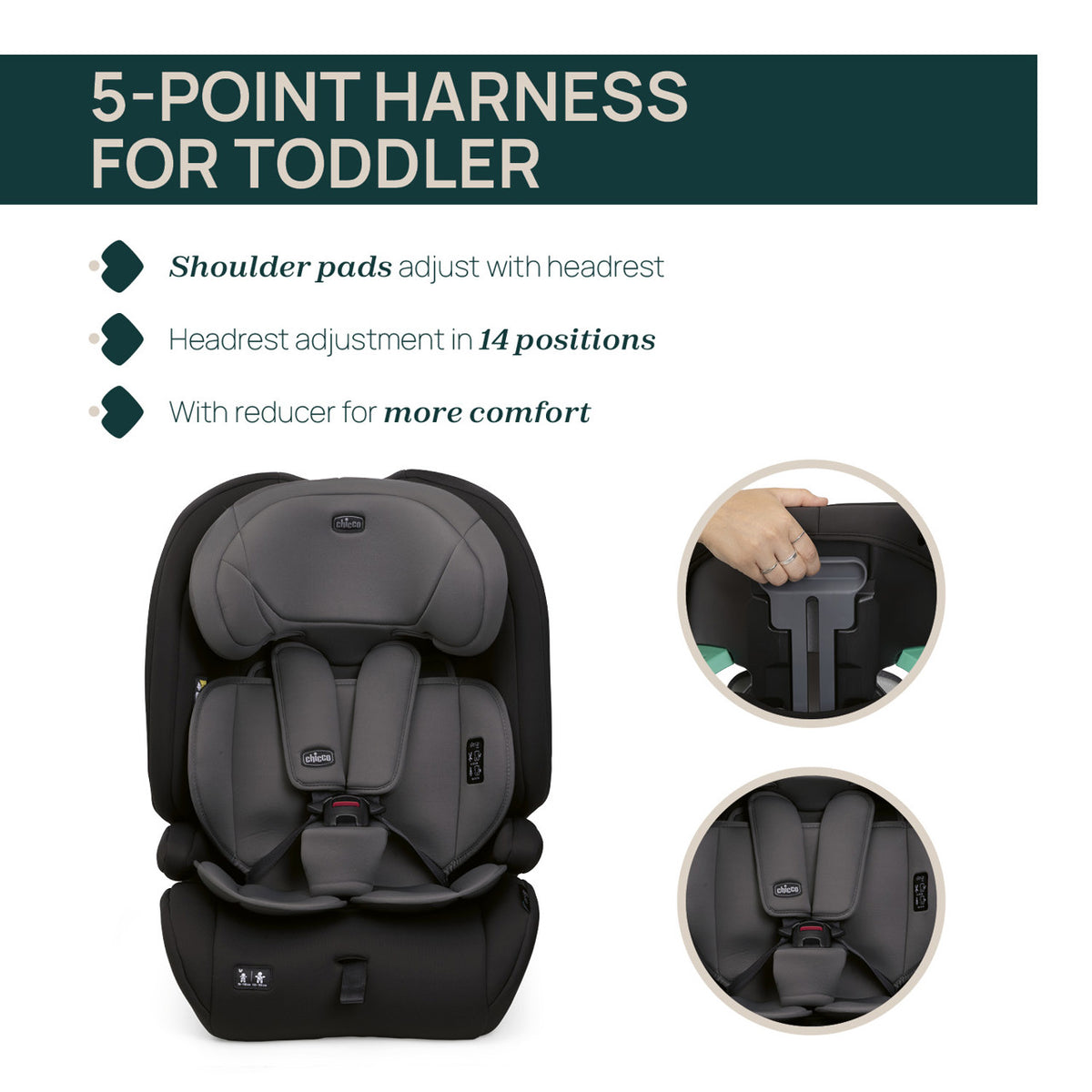 GRO-UP I-SIZE BABY BÍLSTÓLL PURE BLACK