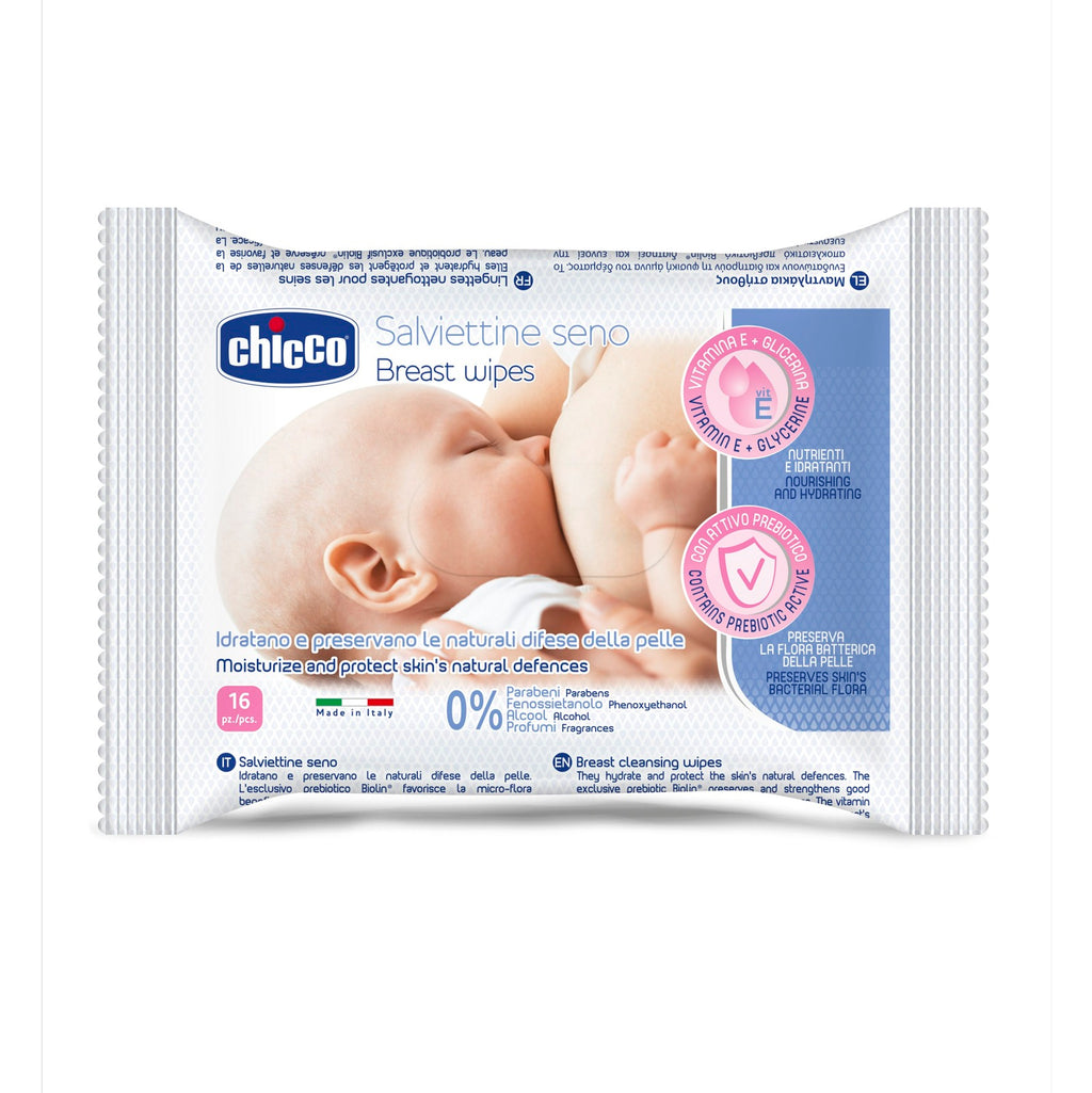 Chicco hreinsiklútar f brjóstagjöf 16/pk