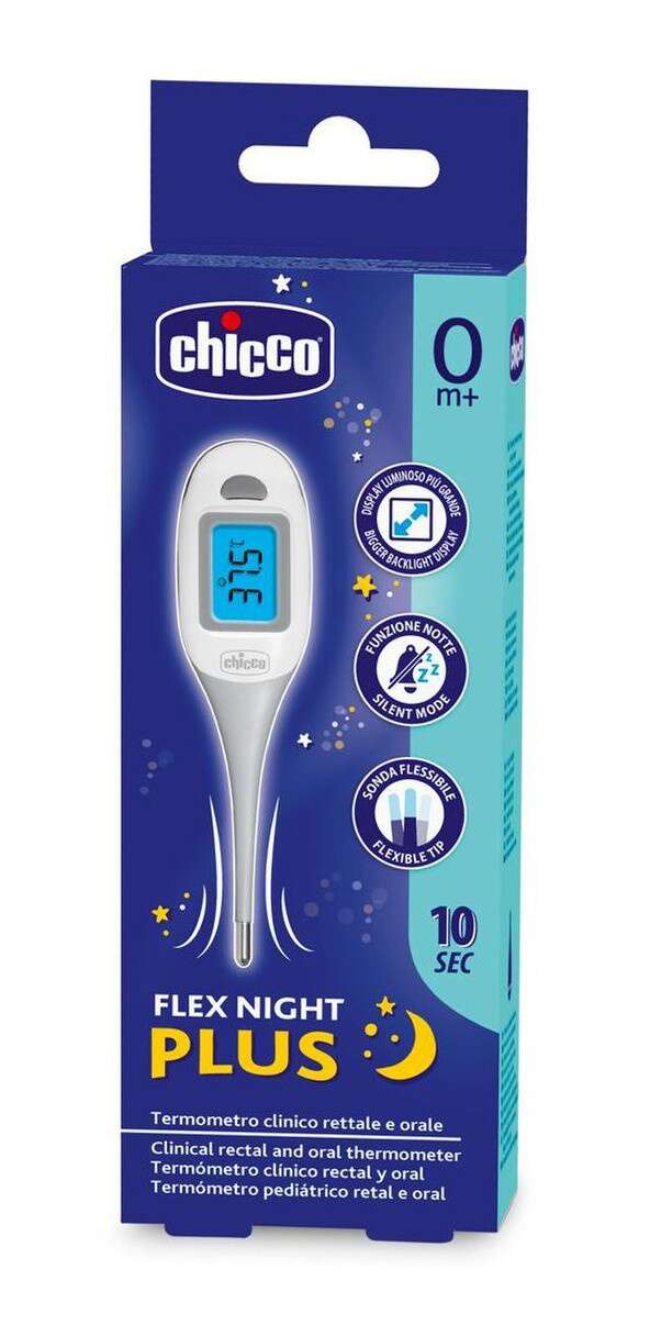 Chicco Hitamælir Flex Night m ljósi