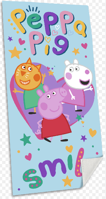 Peppa Pig Handklæði 100% Bómull 70x140