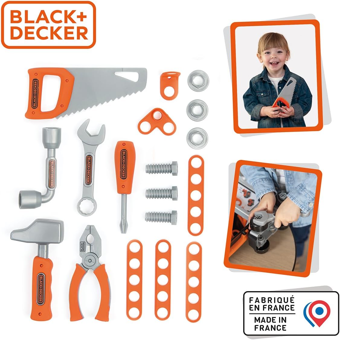 Smoby Black+Decker Verkfærasett í kassa