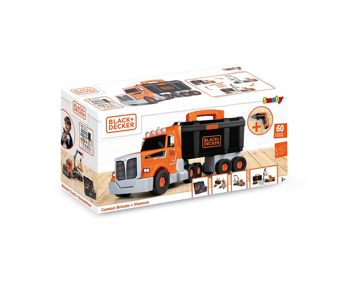 Smoby Black+Decker trukkur með verkfæratösku