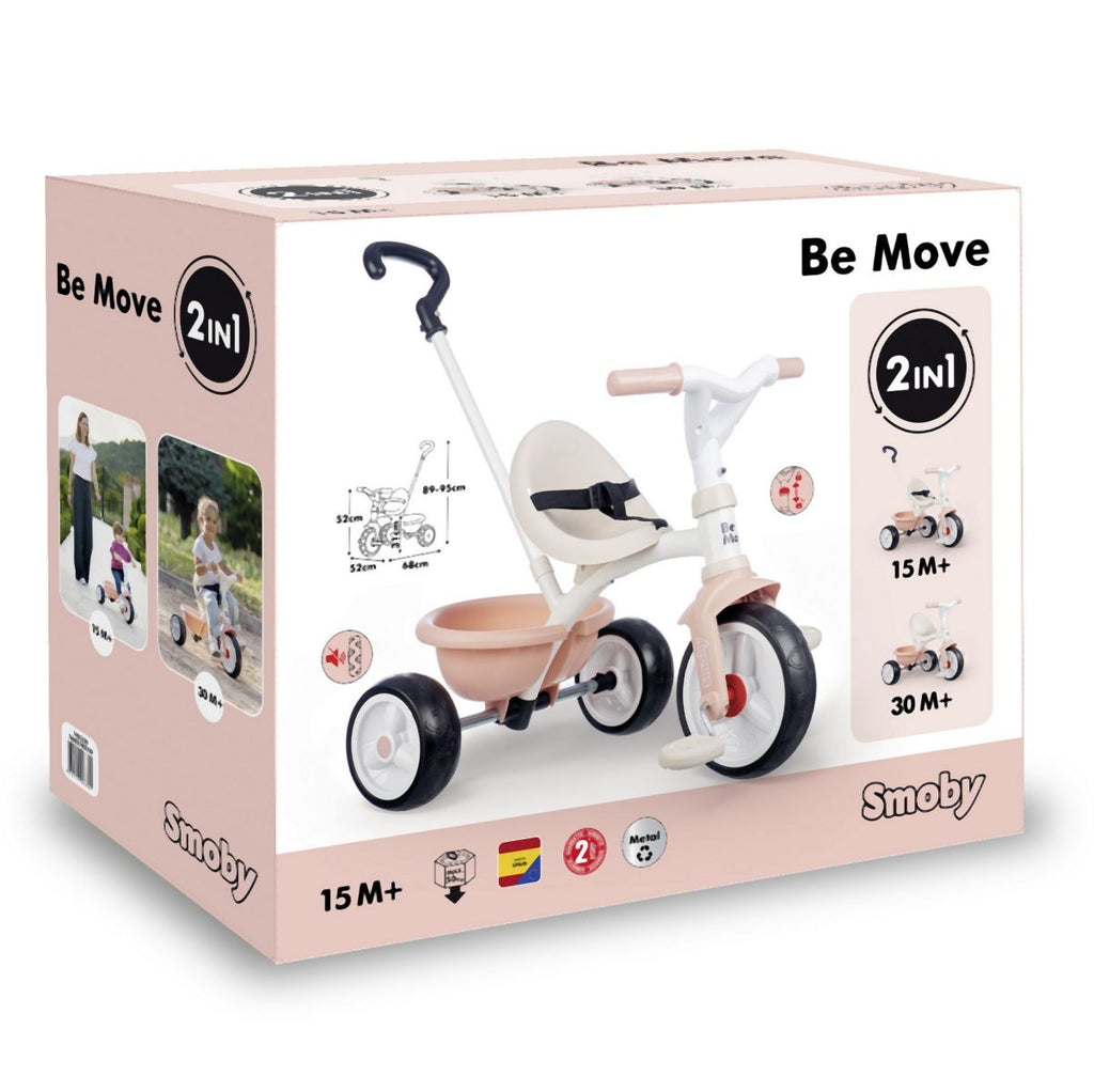 Smoby þríhjól bleikt/beige