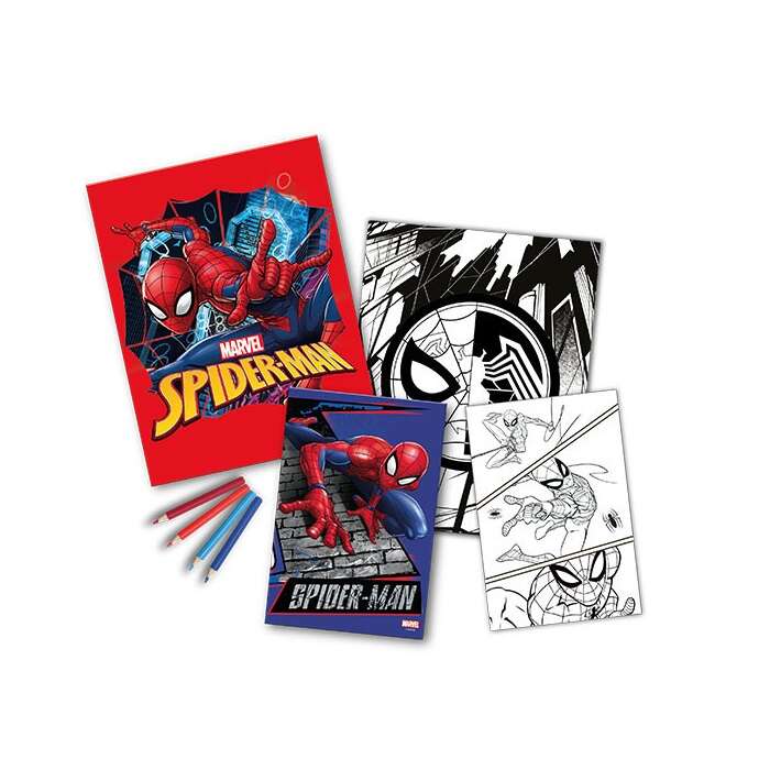 Spiderman föndursett með 4 litum