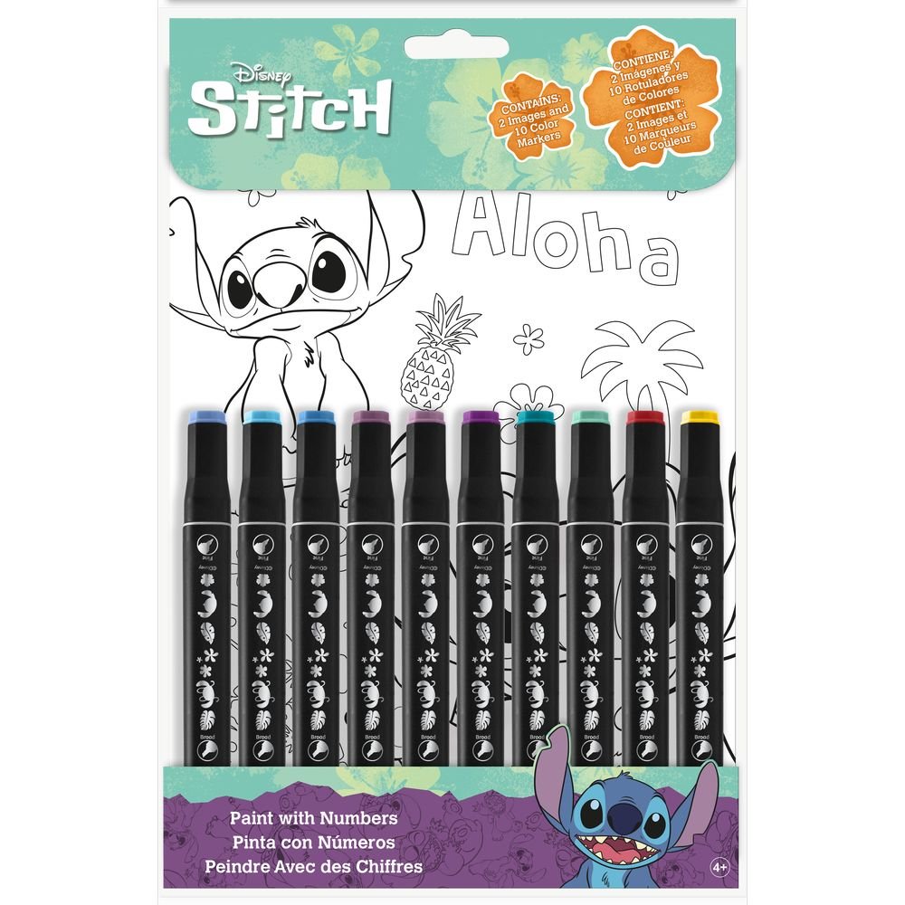 Stitch Litað eftir númerum