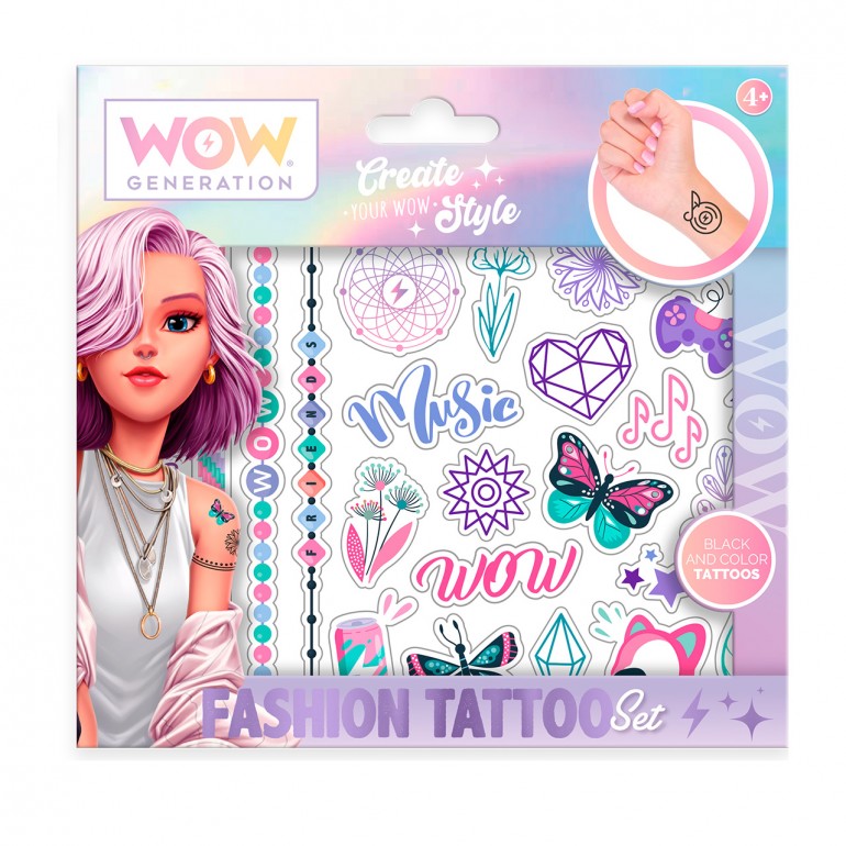 WOW einnota tattoo fyrir börn