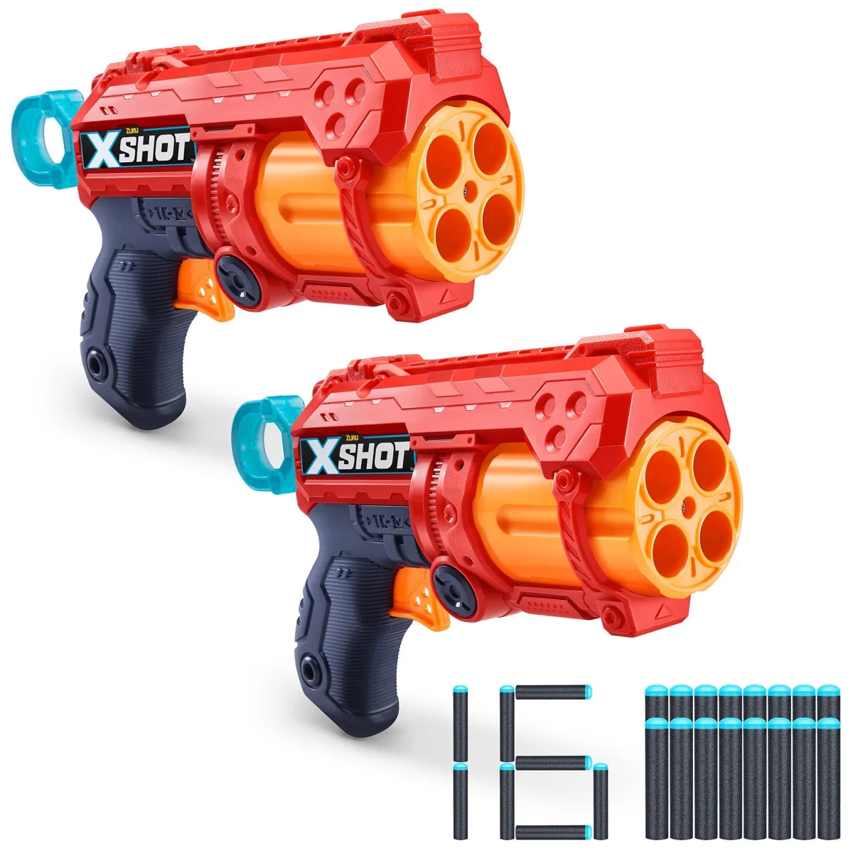 Zuru X-shot Fury 2 í pakka og 3 dósir