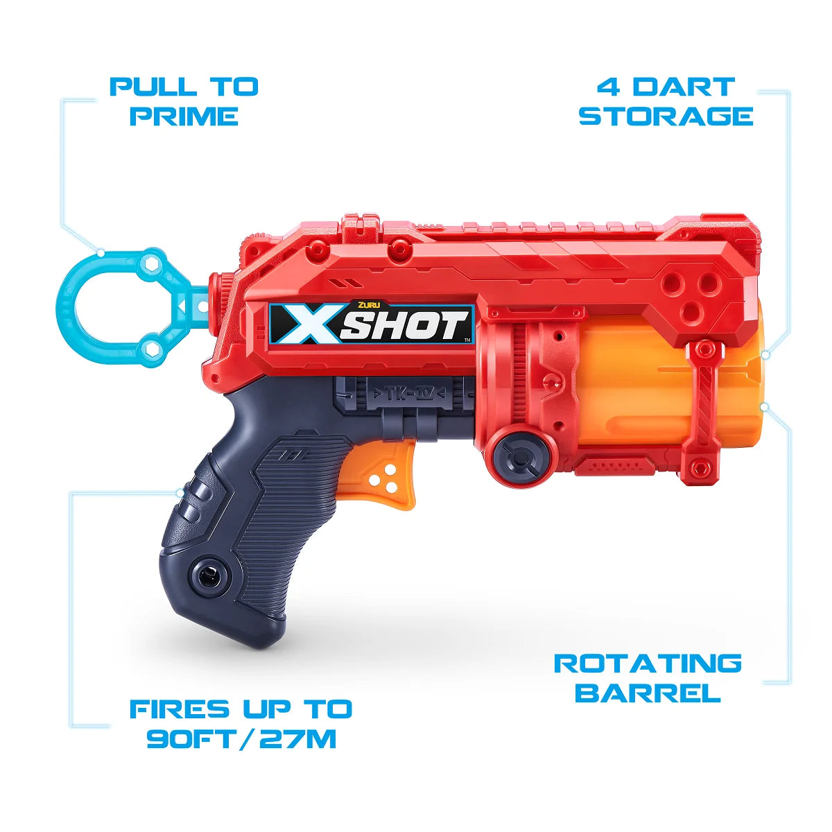 Zuru X-shot Fury 2 í pakka og 3 dósir